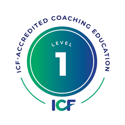 ICF Level 1 accreditation badge